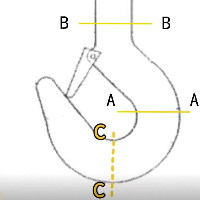 吊車吊鉤3個斷面
